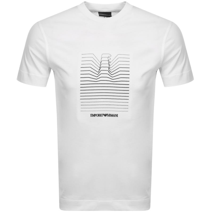Alternative Image for ProductEmporio Armani Crew Neck Logo T Shirt White1